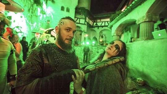 Halloween festivities at Bran Castle in Transylvania