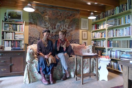 Rima Staines and Sylvia V. Linsteadt in my studio