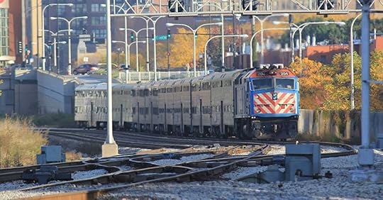 Metra train in Chicago