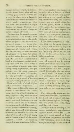 Ackermann's January 1817, French fashions description part 2