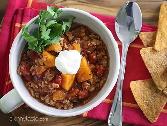 This Turkey Sweet Potato Chili is so good, you might want to double the recipe!! It's made with no beans, but you can of course add them if you wish!