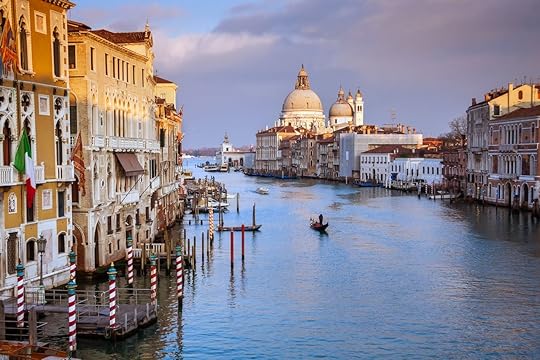 view of the Grand Canal in Venice Italy