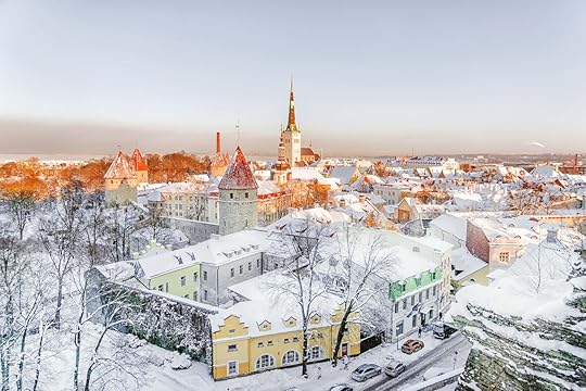 Tallinn panorama winter morning