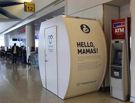 Mamava Suite is a place for women to pump or breastfeed inside of JetBlue Terminal 5 at John F Kennedy International Airport in New York