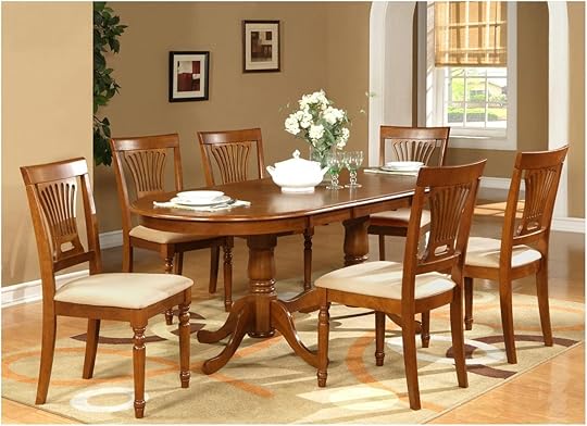 Kitchen Tables Sets 9pc Oval Dining Set Table 42 Quot X78 Quot with 8 Chairs In Saddle