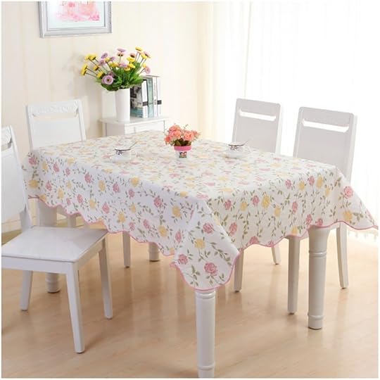 Kitchen Table Protector Waterproof Pvc Vinyl Wipe Clean Tablecloth Dining Kitchen