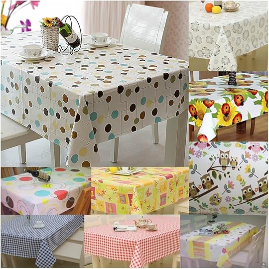 Kitchen Table Protector Large Wipe Clean Pvc Vinyl Tablecloth Dining Kitchen Table