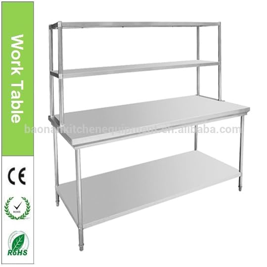 Kitchen Work Table with Shelves Bn W31 Hotel Restaurant Commercial Kitchen Stainless Steel