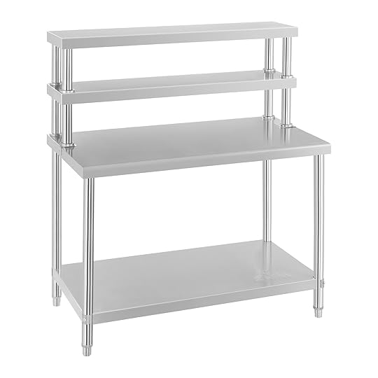Commercial Stainless Steel Catering Work Table Kitchen Kitchen Work Table with Shelves