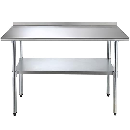 Kitchen Work Table with Shelves Stainless Steel Work Prep Table Kitchen Restaurant 24 Quot X