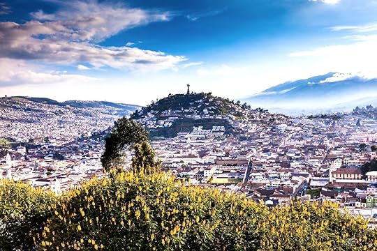 Viewpoint of the city of Quito from the district of San Juan