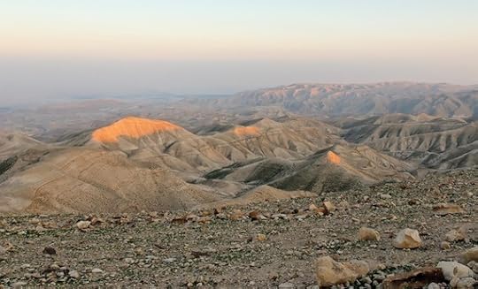 Judean Wilderness at sunset.