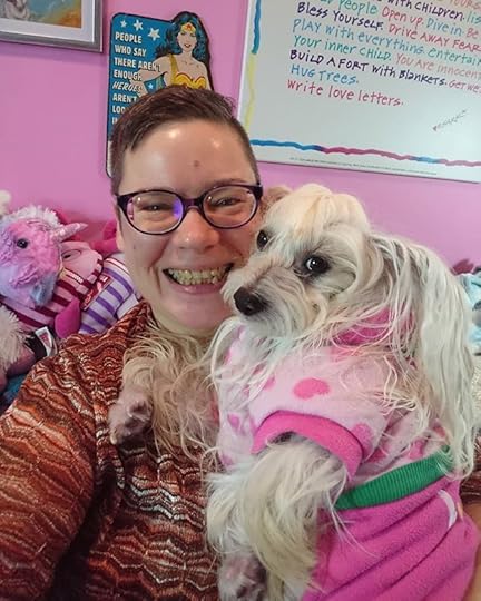 Petal and I are all dressed up and ready to go see one of my favourite #kidlit & #YAlit authors Wendy Orr at her book launch for SWALLOW’S DANCE. Yes, that @wendy_orr_author , who wrote PEELING THE ONION, DRAGONFLY, and NIM’S ISLAND which was made into a movie with Jodie Foster, and many more books.<br /><br />Toronto booklovers, the launch is today at 2pm at Queen Books (914 Queen St. East). #wendyorr #swallowsdance #peelingtheonion #nimsisland #mgwriter<br />#cherylrainfield #YAwriter #LGBTQwriter #booknerd #bookworm #ireadYA #survivor #feminist #YAlit #YAbooks