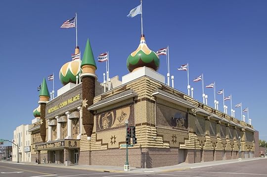 Main Street view of Corn Palace, Mitchell, South Dakota