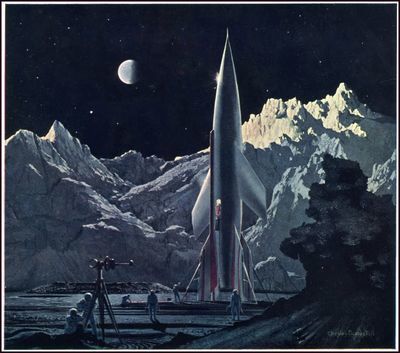 Bonestell_rocket_on-moon-3