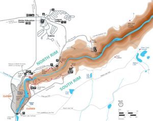 NPS Yellowstone Canyon Closures Map