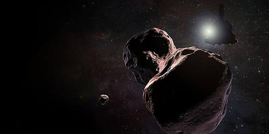 Artist's impression, New Horizons and Ultima Thule (Steve Gribben/NASA/JHUAPL/SwRI)