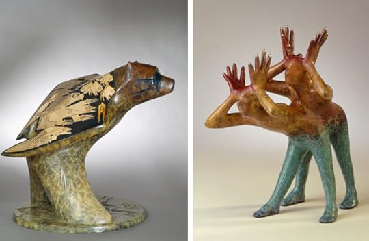 Hawk Bear & Deer Dancers by Gene & Rebecca Tobey