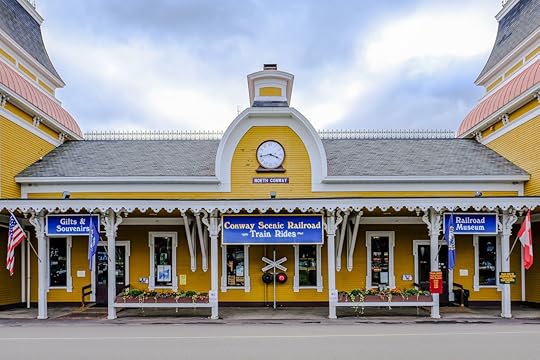 North Conway railroad station in New Hampshire