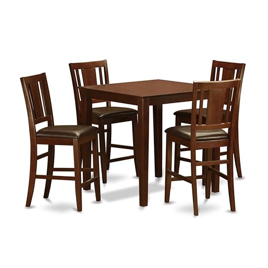 Kitchen Tables with Bar Stools Mahogany Counter Height Table and 4 Stools 5 Piece Dining