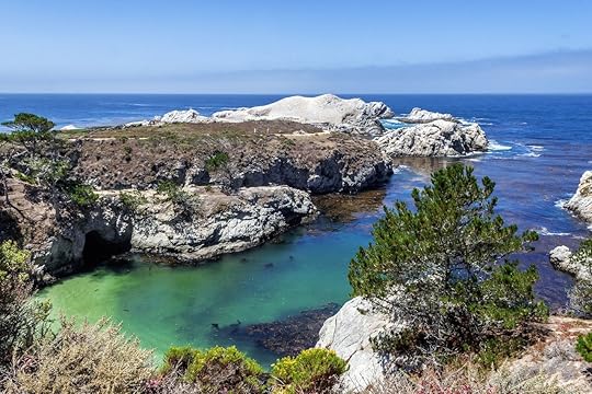 Point Lobos rocks by the water's edge