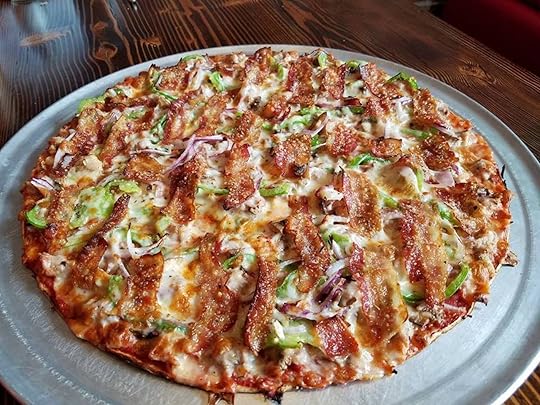 Pizza pie from Imo's Pizza in St. Louis