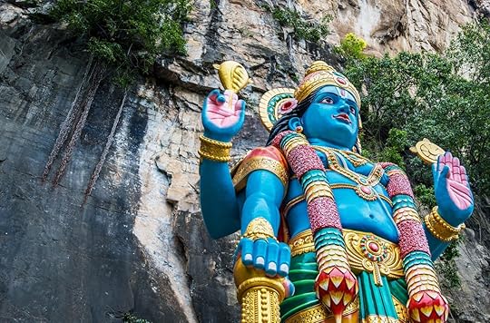 Statue of Lord Rama at Batu Caves in Kuala Lumpur in Malaysia