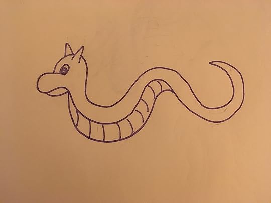 Little purple dragon without any wings