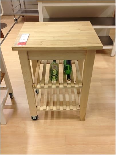 Small Square Maple Wooden butcher Block Table On Wheels butcher Block Kitchen Table and Chairs