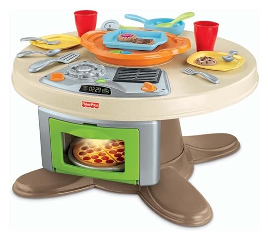 Table top toy Kitchen Fisher Price Servin Serving Up Surprises Food Pizza Oven