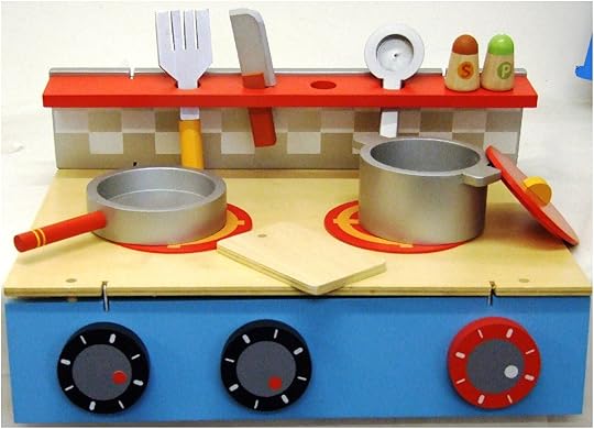Wooden toy Kitchen Play Set with Wooden Utensils Ebay Table top toy Kitchen