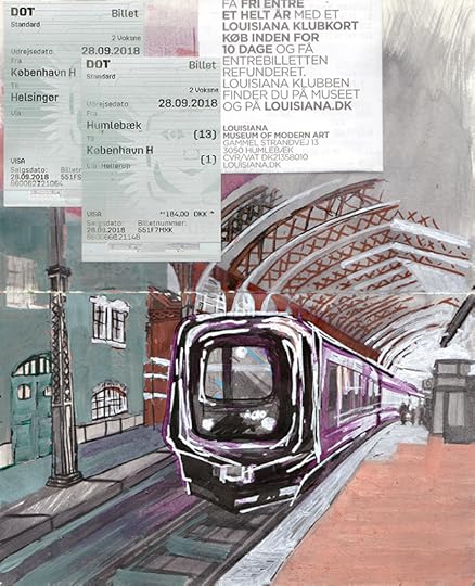 central station Sketching Architecture Design Copenhagen Denmark Art Culture Urban Planning Sustainability Sketchbook