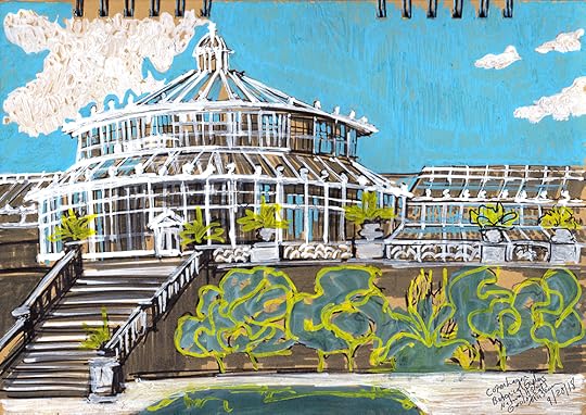Botanical Gardens Sketching Architecture Design Copenhagen Denmark Art Culture Urban Planning Sustainability Sketchbook