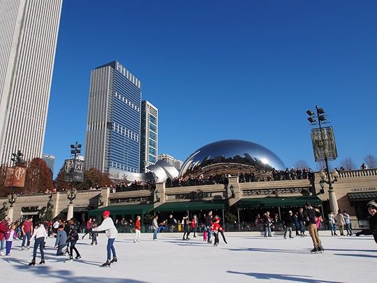 ice skating at Millennium Park in Chicago