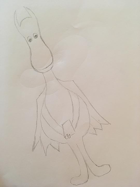 Dragon holding a book