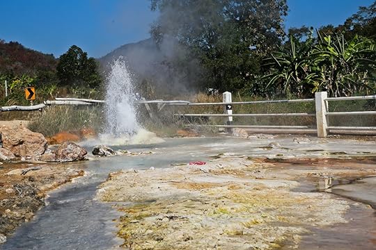Small geyser in Hot Springs National Park, Arkansas