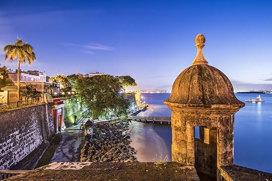 San Juan in Puerto Rico coast at Paseo de la Princesa
