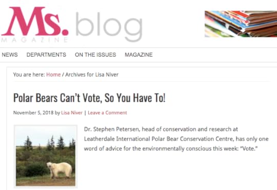 Ms Magazine Polar Bears Can't Vote So You Have to