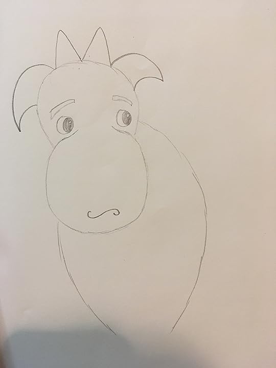 Dragon looking sad and sad