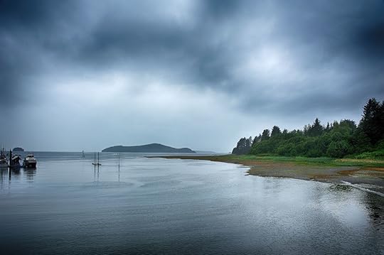 Shoreline on an Alanskan island