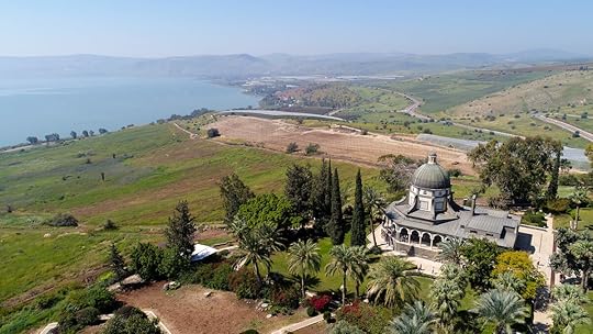 Mount of Beatitudes and Sea of Galilee