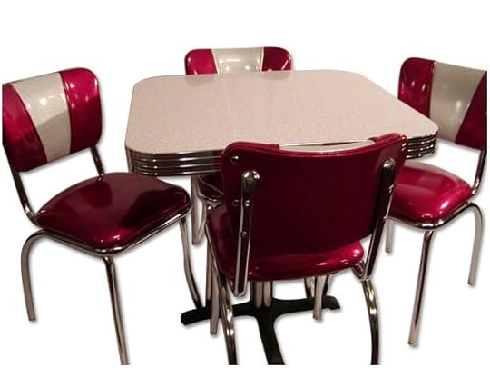 Red Retro Kitchen Table Design Ideas Kitchentoday Red Kitchen Table and Chairs Set