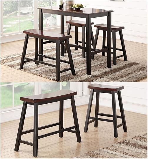 Counter Height Bench Deals On 1001 Blocks Kitchen High Table and Stools