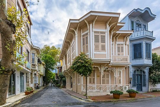 Buyukada Island street view just off Istanbul