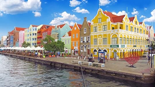 Colorful waterfront buildings in Willemstad, Curacao