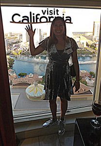 Lisa in Vegas with Virtuoso Travel and Visit California