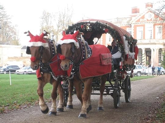 Horse-drawn Christmas carriage for the Stockbridge Christmas festivities