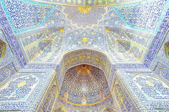 Interior of Imam Mosque at Naghsh-e Jahan Square in Isfahan, Iran