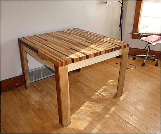 Kitchen Block Table butcher Block Hardwood Table