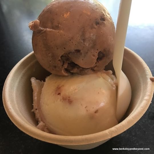double-decker ice cream bowl at Lick in the Pearl in San Antonio, Texas